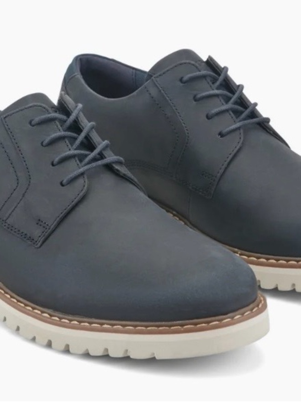 Rockport men’s Maverick Plain Toe Oxford Lightweight Blue Dress Shoes Wore once